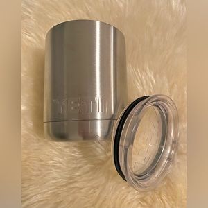 Yeti insulated stainless steel mug w clear plastic cap